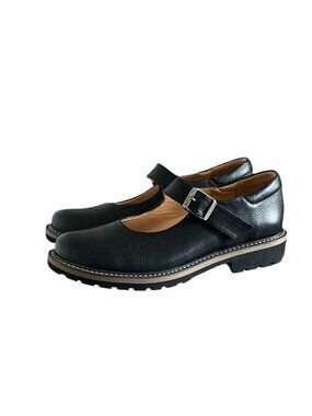 DOT Darcy NEW Leather Mary Jane Style Shoes In Black Size 36